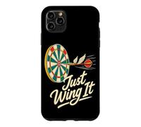 Blague sur Les fléchettes Volantes de Just Wing It Darts League Coque pour iPhone 11 Pro Max