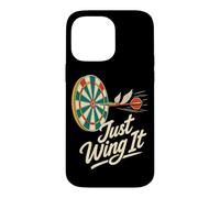 Blague sur Les fléchettes Volantes de Just Wing It Darts League Coque pour iPhone 14 Pro Max
