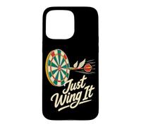 Blague sur Les fléchettes Volantes de Just Wing It Darts League Coque pour iPhone 15 Pro Max