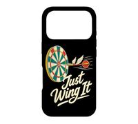 Blague sur Les fléchettes Volantes de Just Wing It Darts League Coque pour iPhone 17 Pro