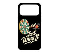 Blague sur Les fléchettes Volantes de Just Wing It Darts League Coque pour iPhone 17 Pro Max