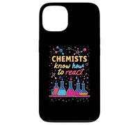 Blagues de chimie drôles sujet scolaire chimiste professeur de sciences Coque pour iPhone 13