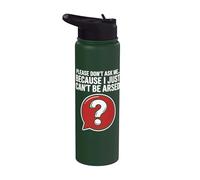 Blagues drôles de sarcasme pour hommes Don't Ask I Just Can't Be Arsed Stainless Steel Insulated Water Bottle