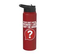 Blagues drôles de sarcasme pour hommes Don't Ask I Just Can't Be Arsed Stainless Steel Insulated Water Bottle