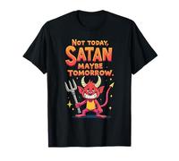 Blagues drôles de Satan Religieux Jésus Croyant Chrétien T-Shirt