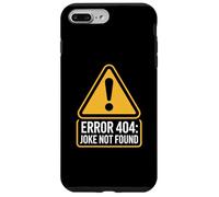 Blagues Signes d'avertissement Amusants Erreur d'avertissement 404 Blague introuvable Coque pour iPhone 7 Plus/8 Plus