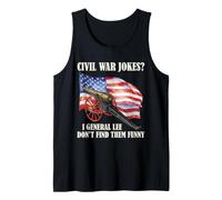 Blagues sur la Guerre Civile Robert E Lee Drapeau américain Histoire Humour Général Débardeur