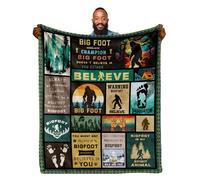 BlaHoo Touchbetter Bigfoot Gifts Couverture en Flanelle Sherpa Ultra Douce pour Femme 152,4 x 127 cm