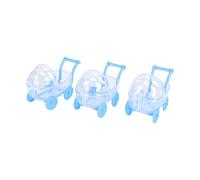 Blaihild 12 Cadeaux de Fête de Naissance Porte-clés en Alliage Onesie Empreinte Conception 3D avec Carte de Remerciement Sac en Organza Boîte à Bonbons pour les Invités Baptême Fête de la Lune (BLUE)