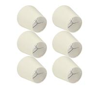 Blaihild Abat-jour de Couleur Crème, Transmission de la Lumière Douce, Protection des Yeux Non éblouissante, avec Tissu Métallique de Haute qualité, Matériau PVC, pour Lustre à Ampoule