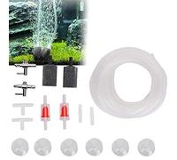 Blaihild Accessoires de Pompe à Air d'aquarium, Vanne de Dérivation à 3 Voies pour Conduite d'air de 4 Mm, Contrôle du Débit 'Air avec Clapets Anti-Retour pour éviter Le Reflux, pour Séparateur