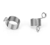 Blaihild Anneau de dé à Tricoter, Guide de Doigt en Acier Inoxydable avec 2 Tailles pour le Contrôle de la Tension du Fil et les Accessoires d'artisanat au Crochet