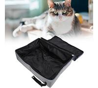 Blaihild Bac à Litière Pliable pour Chat, Tissu Oxford Imperméable, Plateau Portable pour Une Utilisation Intérieure et Extérieure, 17,7 Pouces par 13,8 Pouces pour Les Chats de Voyage et de Camping
