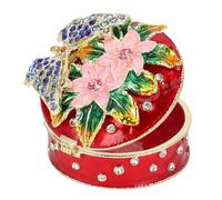 Blaihild Boîte à Bijoux Compacte en Alliage de Zinc avec Sculpture de Papillon, Rangement pour Bagues, Petits Accessoires, Design Réaliste Ajoute du Charme à la Pièce pour Femmes, Filles, étagère de