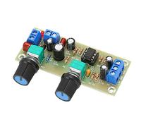Blaihild Carte de Préampli de Caisson de Basses, Filtre Passe-Bas avec Indicateurs LED et Potentiomètre scellé, pour Sortie Audio Mono DC10 24 V, Alimentation Unique