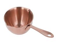 Blaihild Casserole en Acier Inoxydable, Fond Composite à 3 Couches avec 2 Becs Verseurs pour la Cuisson à L'huile Chaude du Chocolat au Lait (Or Rose)
