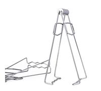 Blaihild Clamp/Holder pour Assiette à Vaisselle en Acier Inoxydable, Pince en Acier Inoxydable Non Magnétique pour Plats Chauds, Outil de Cuisine Anti-brûlure pour Friteuse à Air et -ondes (SILVER)