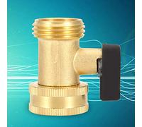 Blaihild Connecteur de Robinet à Tournant Sphérique en Laiton, Raccord de Tuyau Droit à Passage Unique 3/4 DN20 avec Matériau Durable Antirouille, pour la Réparation de Buse de