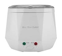 Blaihild Cuiseur à Riz Portable 12 V 1,3 L, Cuiseur Vapeur électrique | Matériau PP de qualité Alimentaire, Double Boucle de sécurité étanche, Pot Intérieur Antiadhésif, pour Repas Personne,