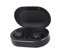 Blaihild Écouteurs, écouteurs sans Fil BT 5.1 avec Conception de Crochet d'oreille de Basse Profonde Stéréo HiFi à Suppression de Bruit ANC, pour Le Sport, la Course à Pied, la Conduite (Black)