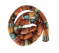 Blaihild Élastique à Cheveux pour Dreadlocks, élastique spiralé pour Hommes et Femmes avec âme en Fil Métallique Robuste et Couleur Jaune Ethnique Vive, Facile à Transporter et