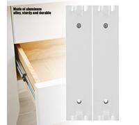 Blaihild Ensemble de 2 Mini Glissières de Tiroir, Glissières à Fermeture Douce en Alliage d'aluminium, Glissière Lisse pour Armoires, Tiroirs et Unités Décoratives 100 Mm (70mm de long)