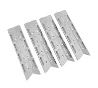 Blaihild Ensemble de 4 Plaques Chauffantes Universelles pour Gril, en Acier Inoxydable émaillé, Répartition Uniforme de la Chaleur pour Pièces de Rechange pour Gril à Gaz, Couvercles de Brûleur