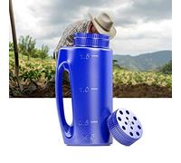 Blaihild Épandeur de Sel et de Glace à Main, Shaker en Plastique Portable pour épandage Manuel, capacité de 2 L, Parfait pour Le Jardinage et l'utilisation Hivernale (Blue)