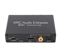 Blaihild Extracteur de Son Arc, Convertisseur de Son Analogique Numérique avec Sortie HD avec Sortie Casque Optique Coaxiale de 3,5 Mm pour Home Cinema TV