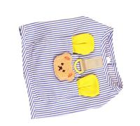 Blaihild Gilet Léger et Respirant pour Chien, Vêtement en Polyester Doux pour Petit Chiot avec Rayures pour l'été, adapté pour Teddy Bichon Frise Poméranie (XXL)