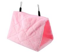 Blaihild Hamac à Oiseaux 2 Pièces, Cabane à Oiseaux Moelleuse en Peluche Douce, Cachette Confortable pour Perruches, Perruches et Cacatoès (M)