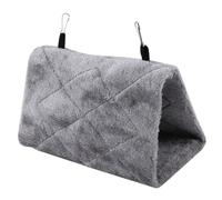 Blaihild Hamac à Oiseaux 2 Pièces, Cabane à Oiseaux Moelleuse en Peluche Douce, Cachette Confortable pour Perruches, Perruches et Cacatoès (M)