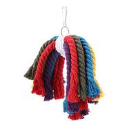 Blaihild Jouet à Mâcher, Jouet Suspendu en Corde de Coton coloré pour Cage à Oiseaux pour Le Meulage du Bec, avec Un Matériau Sûr pour éviter L'ennui