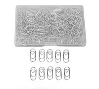 Blaihild Lot de 150 Trombones Mignons en Forme de Cœur, en Métal électroplaqué Antirouille avec une Forte Force de Serrage, pour L'organisation des Dossiers au Bureau, à L'école et à la (SILVER)