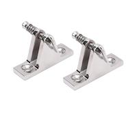 Blaihild Lot de 2 Charnières de Pont à 90 Degrés en Acier Inoxydable 316 Robuste, Support Pivotant pour Bateau, Yacht, Kayak, Auvent, Installation sans Outil en Quelques Minutes, Eau Salée