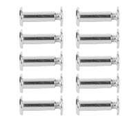 Blaihild Lot de 50 Attaches de Reliure M4 en Acier Inoxydable à Tête Ronde et Plate, Vis Chicago Décoratives 5 X 15 Mm, Plus de Taches de Rouille, pour étui de Ceinture en Cuir, Réparation de Sac à