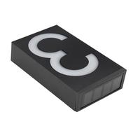 Blaihild Lumière Solaire de Signe de Numéro de Porte de LED, Lumière d'adresse de Porte de Villa étanche IP55 avec des Chiffres Clairs 6 LED, 7,1x3,9 Pouces, Conception Dissimulée Anti-démontage,