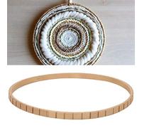 Blaihild Machine à Tricoter en Bois, Métier à Tricoter Rond 19 Cm, Outil de Tissage Manuel pour Décoration Murale, avec Matériau en Bois pour Tissage Russe et Style Rétro