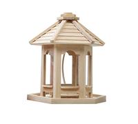 Blaihild Mangeoire à Oiseaux, Tonnelle en Bois pour l'extérieur, Taille de 20 Cm, Design Unique pour la Décoration de Jardin et l'observation des Oiseaux (Couleur Assortie)