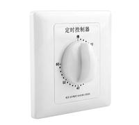 Blaihild Minuterie de Compte à Rebours Programmable, Contrôle Mécanique du Temps avec Bouton de Fonctionnement, pour Pompe à Eau, Ventilateur, Chauffage, Routeur, Lampe D'aquarium, (Minuterie 60