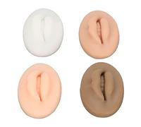 Blaihild Module de Pratique des Lèvres 3D Tampon de Tatouage de Lèvres Réaliste Modèle de en Silicone Ensemble de 4 Pièces pour la Formation de Maquillage Permanent Élastique Doux