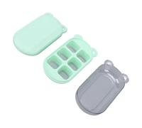 Blaihild Moule à Glaçons 6 Cubes en Silicone, Couvercle Presse avec Bac