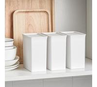 Blaihild Organisateur de Dosettes de Lessive, Récipient en Plastique pour Dosettes de Détergent à Lessive, Boîte de Rangement Peu Encombrante pour Buanderie