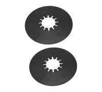 Blaihild Paquet de 2 Plaques de Lubrification de Cinquième Roue 10 Pouces 4,85 Mm d'épaisseur PP, Disque de Lubrification d'attelage de Cinquième Roue pour Le Remorquage de Camping-Car, Connexion