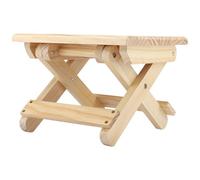 Blaihild Petit Banc Pliable en Bois de Pin 7,5 X 9,4 X 7 Pouces, Tabouret carré Rustique, capacité de 150 LB, Siège Permettant d'économiser de l'espace pour l'entrée, la Salle de Bain, Le Jardin