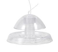 Blaihild Planaria Piège à Escargots en Plastique Transparent 6 X 4 Cm avec Trou d'aération pour Aquarium - Attrape-sangsues avec Ventouse pour Aquariums Plantés, élevage de Crevettes, Poissons
