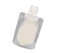 Blaihild Pochette de Voyage Rechargeable 50 G, Matériau Pet PA PE étanche, Buse de 16 Mm de Large pour Baume à Lèvres, Shampoing, Lotion pour Le Corps, Compression Peu Encombrante pour Les (50ML)