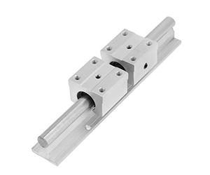 Blaihild Rail d'arbre de Guidage Linéaire SBR12 200 Mm 30 Mm en Acier au Carbone en Alliage d'aluminium pour Fraiseuses CNC, Tours, Routeurs, Positionnement de Précision avec Traitement standardisé,