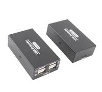 Blaihild Rallonge USB sur Ethernet, Rallonge USB 2.0 jusqu'à 120 M avec Haute Vitesse 480 Mbps pour Clavier, Souris, Webcam, Caméra de sécurité, Plug and Play, Aucun Pilote Nécessaire, (Prise UE)