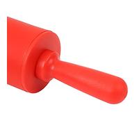 Blaihild Rouleau à Pâtisserie en Silicone, Rouleau à Pâte de qualité Alimentaire avec Poignée Confortable en PP, pour Croûte de à Pizza, Biscuits, Tartes aux œufs (rouge)